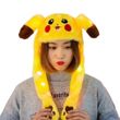 Светящаяся шапка с двигающими ушками Пикачу (Pikachu) ЖЕЛТАЯ