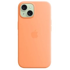 Чохол для смартфона Silicone Full Case AAA MagSafe IC для iPhone 15 Orange 18874 фото