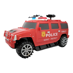 Машинка копилка с кодовым замком и отпечатком Piggy Bank Police Красная 12402 фото