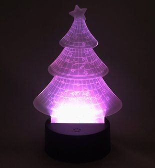 Настольный светильник&nbsp;New Idea 3D Desk Lamp Елка 1542 фото