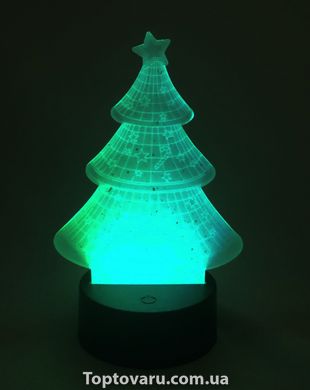Настольный светильник New Idea 3D Desk Lamp Елка 1542 фото