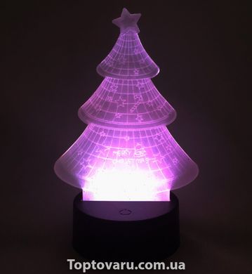 Настольный светильник New Idea 3D Desk Lamp Елка 1542 фото