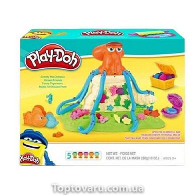 Набір тіста для ліплення Восьминіг 5 баночок з формами Play-Doh 15362 фото