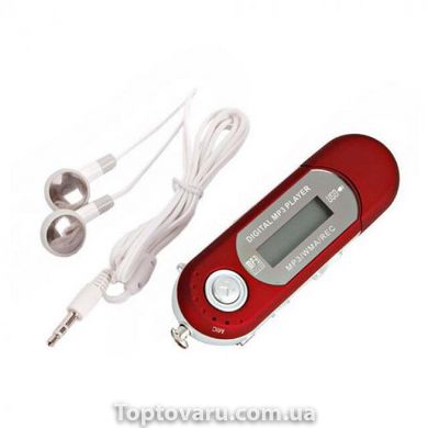 MP3 плеєр TD06 з екраном + радіо довгий Червоний NEW фото