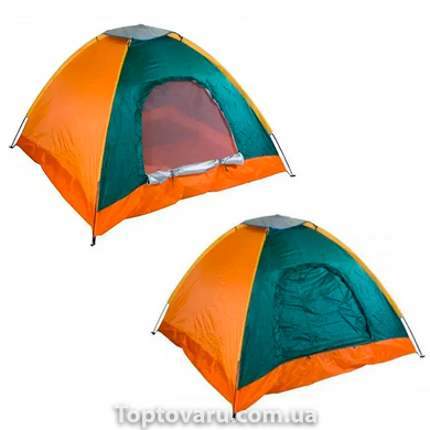 Палатка туристическая на 1 персону размер 200х100см Зеленая 8732 фото
