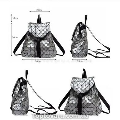 Жіноча сумка-рюкзак геометричний Bao Bao Issey Miyake Сірий 14476 фото
