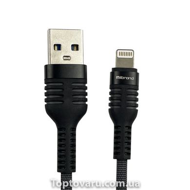Кабель Mibrand MI-13 Feng World Charging Line USB for Lightning 2A 1m Black/Grey MIDC/13LBG-00001 фото