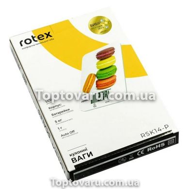 Весы кухонные Rotex RSK14-Р Macarons 6511 фото
