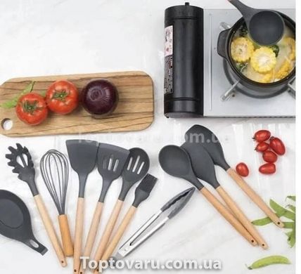 Набор кухонных пренадлежностей 12 предметов Zepline ZP-036 Черный 14731 фото