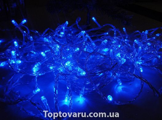 Xmas Нить 300 LED СИНИЙ (прозрачный провод,20 метров) 1436 фото