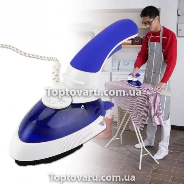Ручной паровой отпариватель Mini Steam Iron HT-558B Синий 7300 фото
