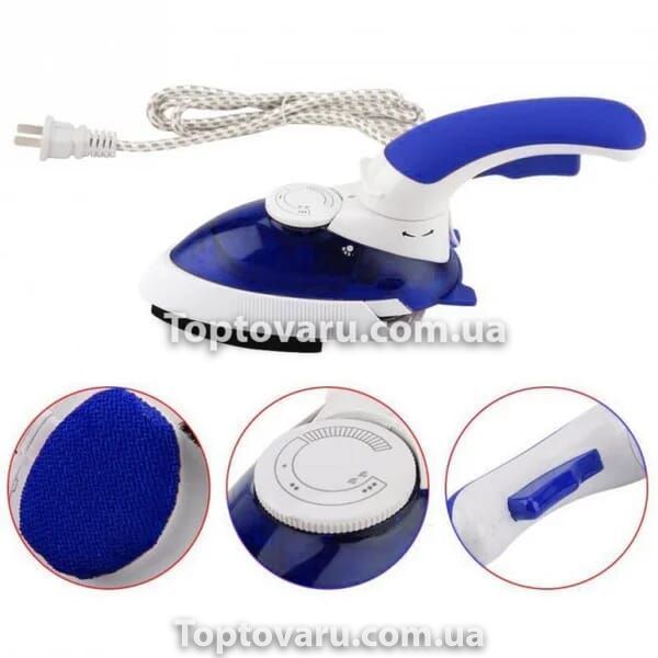 Ручной паровой отпариватель Mini Steam Iron HT-558B Синий 7300 фото