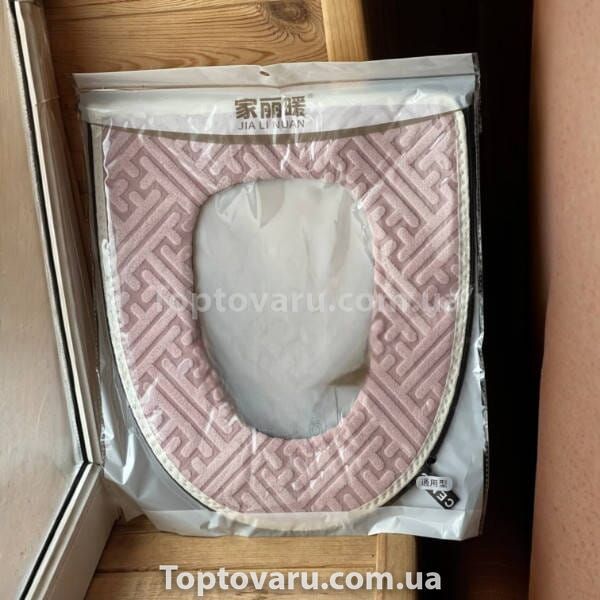 Чохол-сидіння на унітаз Toilet seat cover AND 03 Рожевий 33564 фото