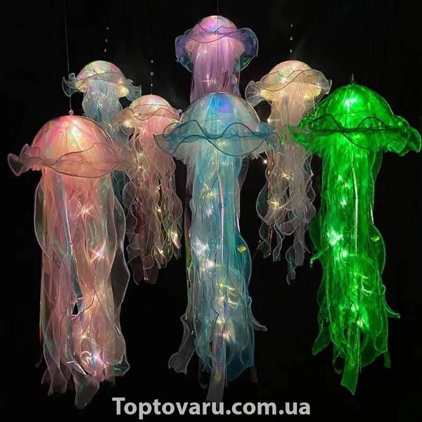Декор, що світиться Медуза на батарейках Jellyfish lamp AND HA-113 Зелена 37654 фото