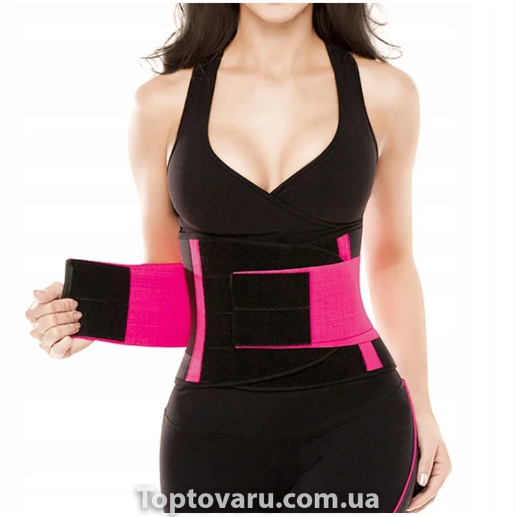 Пояс для схуднення Hot Shapers Belt Power Чорний з рожевим р-р L 3155 фото
