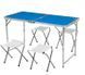 Стіл і стільці для пікніка Folding Table Синій 728 фото 1
