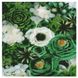 Алмазна мозаїка Strateg ПРЕМІУМ Зелені відтінки квітів 50х50 см GA0001 GA0001-00002 фото 1