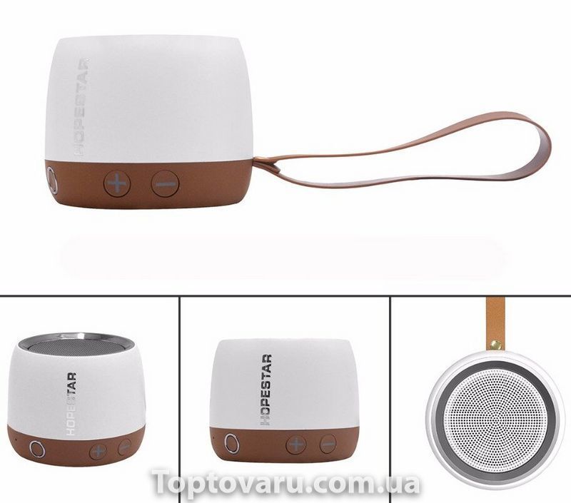 Портативна акустична Bluetooth колонка Hopestar H17 White 1044 фото