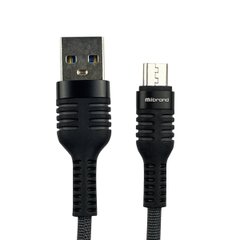Кабель Mibrand MI-13 Feng World Charging Line USB для Micro 2A 1m Black/Grey MIDC/13MBG-00001 фото