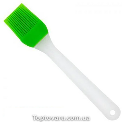 Кисточка силиконовая прямоугольная с пластиковой ручкой BN-985 Зеленая 4995 фото