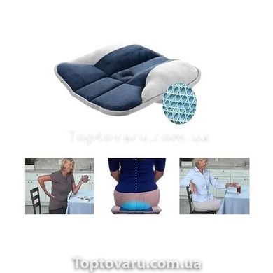 Подушка ортопедична для спини та хребта гіпоалергенна Pure Posture Синя 11981 фото