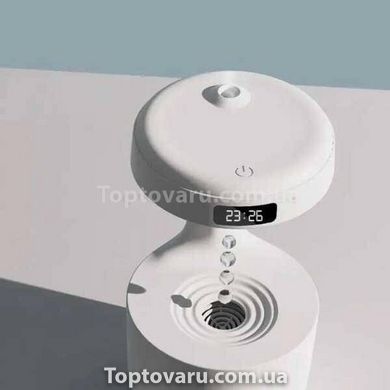 Увлажнитель воздуха антигравитационный капельный с часами Anti Gravity Humidifier Белый 12470 фото
