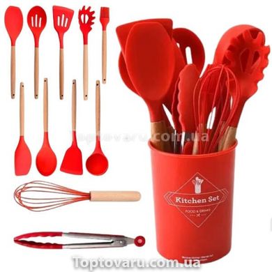 Набор кухонных пренадлежностей 12 предметов Zepline ZP-036 Красный 14762 фото