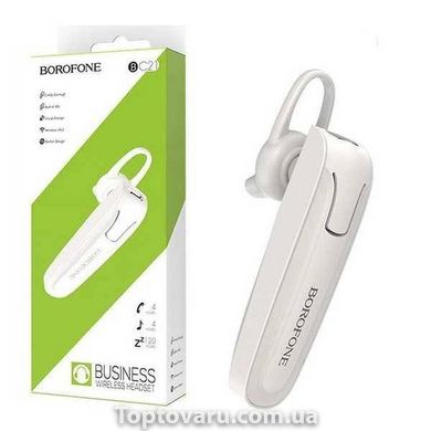Гарнитура Bluetooth Borofone BC21 Белая 12280 фото