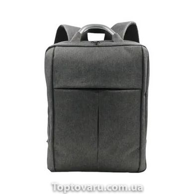 Рюкзак для ноутбука з USB-портом для заряджання Поліестер Сіра 14478 фото