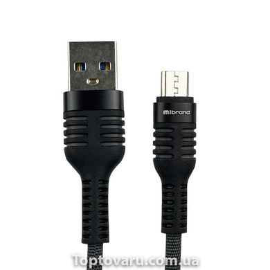 Кабель Mibrand MI-13 Feng World Charging Line USB for Micro 2A 1m Black/Grey MIDC/13MBG-00001 фото