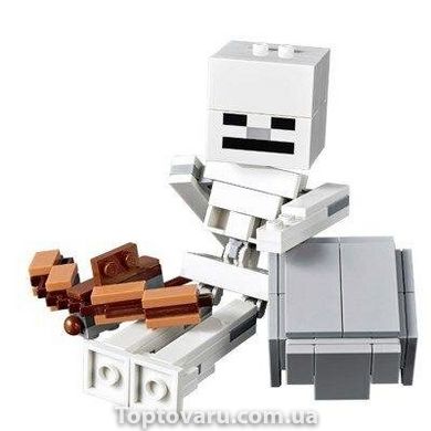 Конструктор Bela My World Minecraft 142 деталі "Скелет з кубом магми" 1237 фото