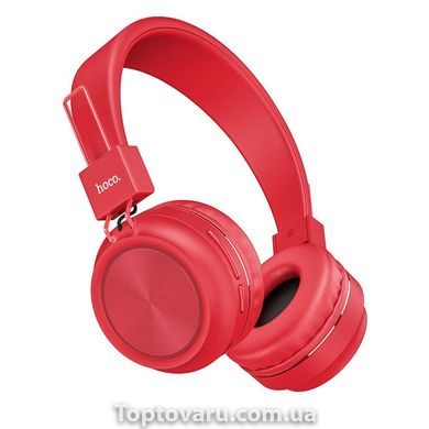 Бездротові MP3 Навушники Bluetooth HOCO Promise W25 Червоні NEW фото