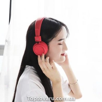Бездротові MP3 Навушники Bluetooth HOCO Promise W25 Червоні NEW фото