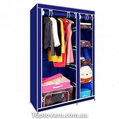 Складной тканевый шкаф Storage Wardrobe 68110 Синий 2443 фото