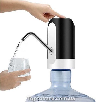 Сенсорна насадка на пляшку Automatic Water Dispenser Чорна 843 фото