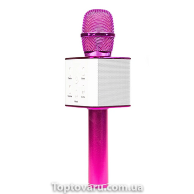 Портативний бездротовий мікрофон караоке Q7 без чохла фіолетовий 3956 фото