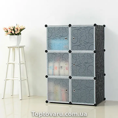Складна шафа Storage Cube Cabinet для одягу на 6 секцій 10707 фото