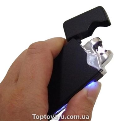 Запальничка електроімпульсна USB 315 Чорна 13131 фото