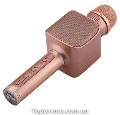 Беспроводной Bluetooth микрофон для караоке YS-68 Розовое золото 3949 фото