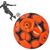Мяч футбольный PU ламин 891-2 сшит машинным способом Оранжевый 2065 фото
