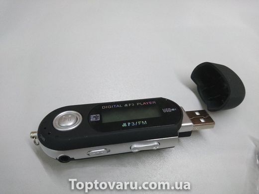 MP3 плеєр TD06 з екраном + радіо довгий Чорний NEW фото