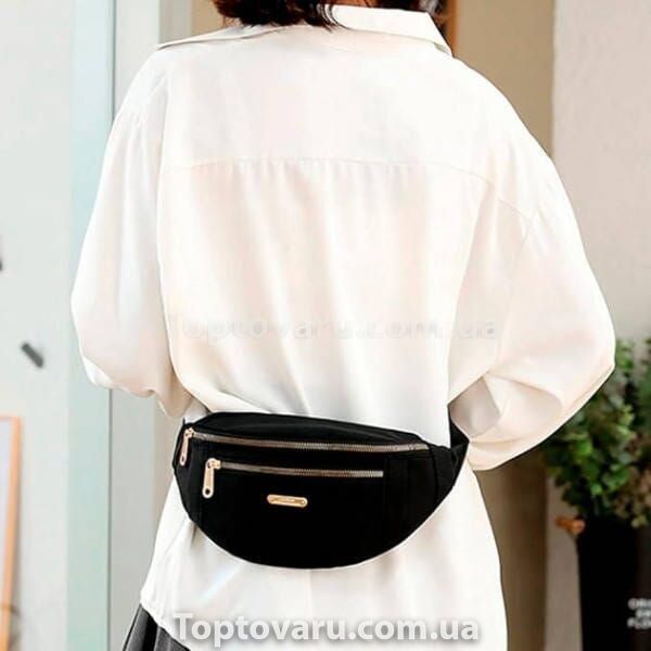 Сумка жіноча бананка Womens backpack XL-1211 Чорна 24253 фото