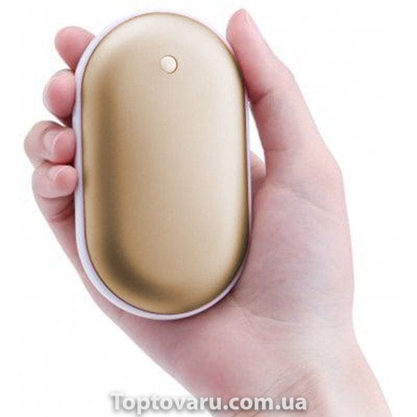 Грілка-повербанк для рук Pebble Hand Warmer PowerBank 5000 mAh Коричневий 6604 фото