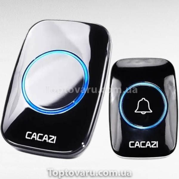 Беспроводной дверной звонок в квартиру, дом Cacazi Черный 32582 фото