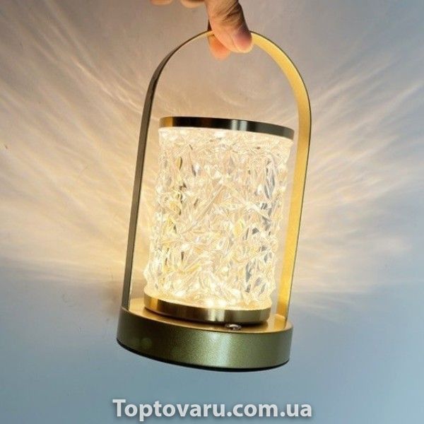 Ночник настольный металлический на батарейках LED D15 Gold 14292 фото
