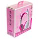 Бездротові навушники Bluetooth з котячими вушками LED ZW-028C Рожево білі 17969 фото 6
