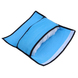Подушка-накладка SUNROZ на ремінь безпеки для дітей Блакитний 3710 фото 2