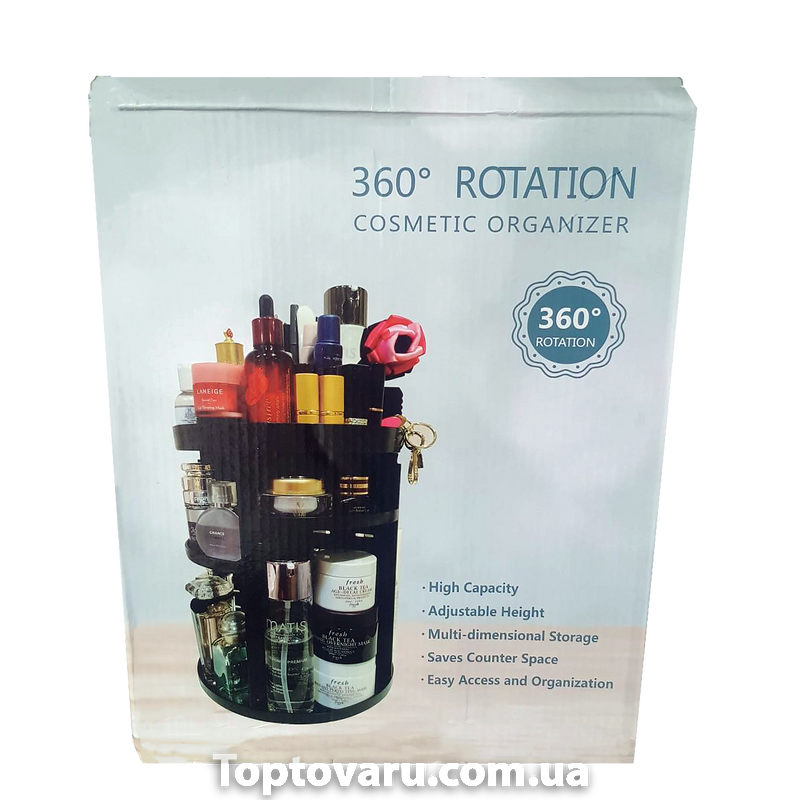 Органайзер для косметики 360&deg; Rotation Cosmetic Organizer Black 953 фото