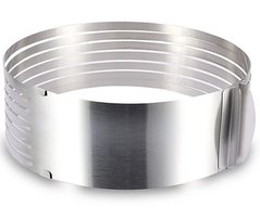 Форма — кільце для нарізки коржів з нержавіючої сталі BN-1035 5349 фото