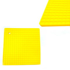 Подставка под горячее силиконовая квадратная BN-991 Желтая 8855 фото